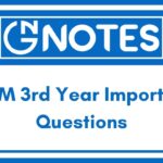 GNM 3rd Year Important Questions